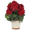 Nearly Natural Geranium Silk Plant - 2 of 3