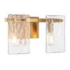 Savoy House Genry 2 - Light Vanity in  Warm Brass - 3 of 4