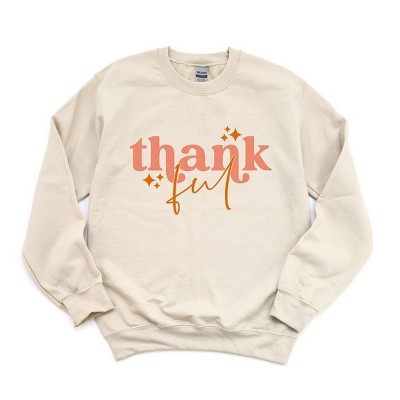 Simply Sage Market Women's Graphic Sweatshirt Thankful Stars
