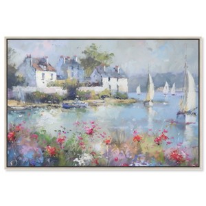 Art Remedy Local Fishing Town Vibrant Coastal Wall Art Print, 10" x 15 ...