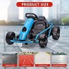 24V Ride-On Go Kart, Electric Battery-Powered Drift Kart with Dual 300W Motors, 8 MPH, Music & Horn, Outdoor Electric Car for Ages 8+ - 2 of 4