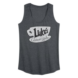 Women's - Gilmore Girls - Lukes Coffee Graphic Racerback Tank - 1 of 3