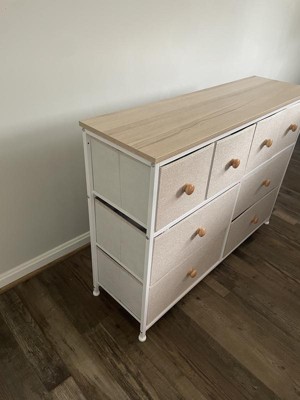 REAHOME 8 Drawer Wood Top Storage Dresser w/ 2 Drawer Organizers, Light  Grey, 1 Piece - Gerbes Super Markets