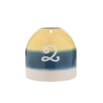 Beachcombers 5 Ceramic White Anchored/faith Bud Vase : Target