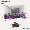 Bestier 80 Inch LED TV stand Gaming Entertainment Center with Open Storage - 3 of 4
