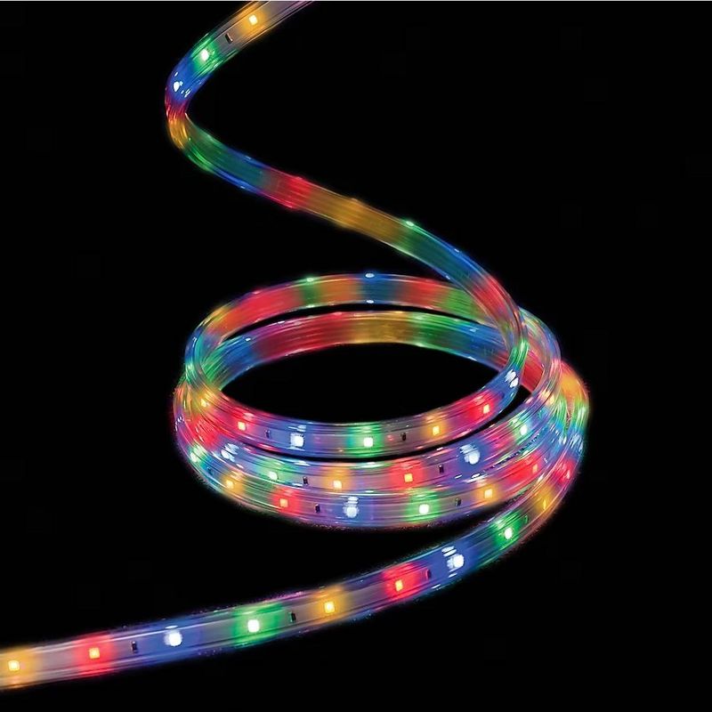 GE StayBright 240 Count Cool Bright LED Tape Light Multi Color, 3 of 4