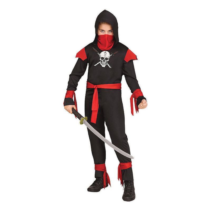 Fun World Boys' Skull Ninja Costume, 1 of 2