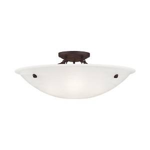 Livex Lighting Oasis 4 - Light Flush Mount in  Bronze - 1 of 1