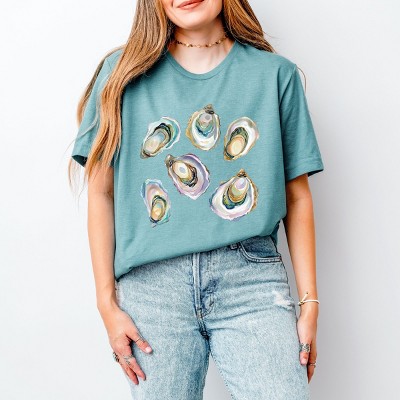 Simply Sage Market Oysters Watercolor Short Sleeve Tee
