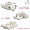 Lycvki 78.7" Multi-Functional Foldable Sofa Bed 3-in-1,Teddy Fabric Foam-Filled - 4 of 4