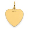 Black Bow Jewelry 14k Yellow Gold Special Sister Heart Charm or Pendant, 13mm - 3 of 4