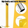 2PCS Safety Bollard, 42 Inch High 4" Diameter Steel Pipe Safety Bollard with Anchor Bolts - 4 of 4