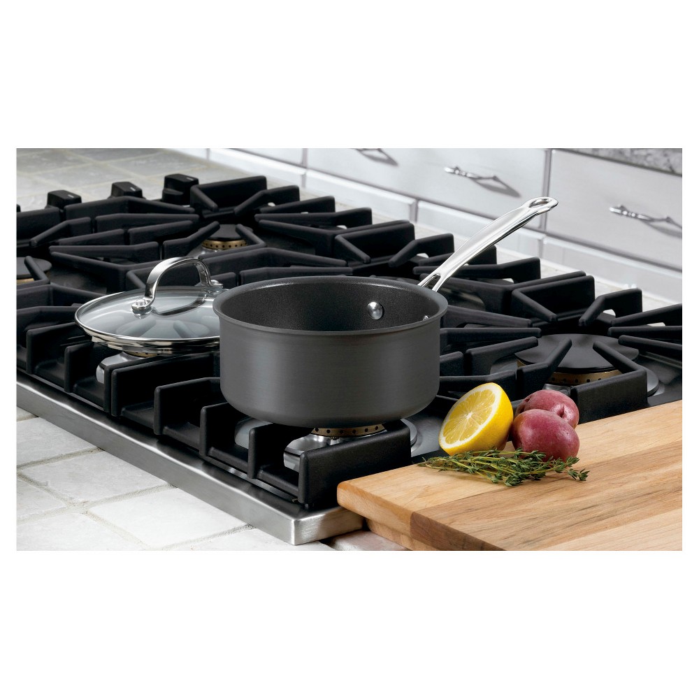 Photos - Pan Cuisinart Chef's Classic 1.5qt Non-Stick Hard Anodized Saucepan with Cover 