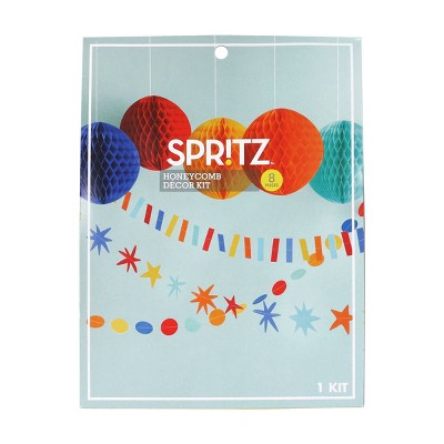 Bright Honeycomb Streamer Backdrop Pastel - Spritz™ : Target