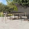 vidaXL Garden Dining Table Brown 98.4 x 39.4 x 29.5 in Poly rattan - 2 of 4