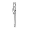Black Bow Jewelry 14k White Gold 0.04 Ctw Diamond Infinity Cross Slide Pendant, 16x26mm - 2 of 4