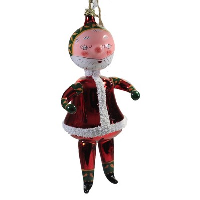 Holiday Ornament 7.5" Folkloric Santa Italian Like Vintage Retro  -  Tree Ornaments
