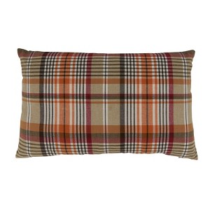 Saro Lifestyle Plaid  Decorative Pillow Cover - 1 of 3