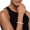 Ross-Simons Diamond-Accented Sunflower Bangle Bracelet in 2-Tone Sterling Silver - 2 of 4