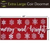 Briarwood Lane Christmas Coir Doormat 60x24 Merry and Bright Extra Large For Christmas Coir Doormat - 3 of 3