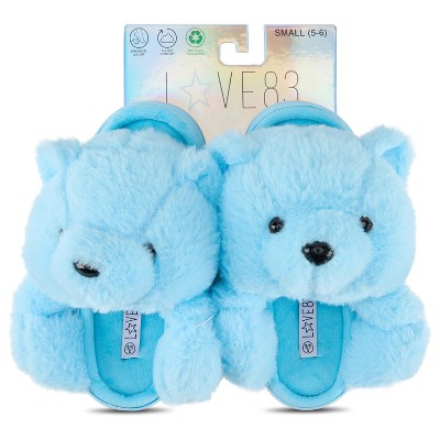 Love 83 3D Plush Bear Open Toe With Hard Outsole - Makes a Great Holidy Gift