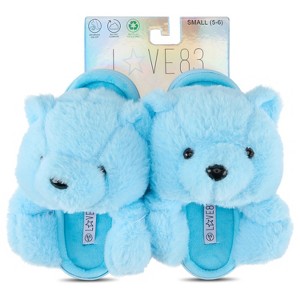 Love 83 3D Plush Bear Open Toe With Hard Outsole - Makes a Great Holidy Gift - 1 of 4