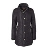 Sportoli Women Longer Length Plush Lined Quilted Winter Puffer Coat Zip-Off Faux Fur Trim Hood - 4 of 4