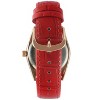 Peugeot Women 36mm Red Fluted Bezel Watch with Leather Strap - Mother of Pearl Dial - 2 of 4