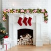 9FT Prelit Christmas Garland with Lights, Realistic Pine Garland for Mantle,Stairs,Indoor & Outdoor Holiday Decor - 2 of 4