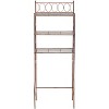 Kings Brand Furniture Brushed Copper Finish Metal Free Standing Over The Toilet Shelf Bathroom Organizer - 3 of 4