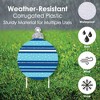 Big Dot of Happiness Blue and Silver Ornaments - Yard Sign and Outdoor Lawn Decorations - Holiday and Christmas Party Yard Signs - Set of 8 - 3 of 4