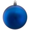 Northlight 32ct Shatterproof Matte Christmas Ball Ornament Set 3.25" - Blue - 3 of 4