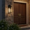 DORESshop 20 in. 2-Pack Large Black Outdoor Wall Lanterns Waterproof with Dusk to Dawn for Porch and Doorway (T30 Bulbs Included) - 2 of 4