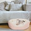 PureWags Small Dog Bed, Round Cat Bed Washable for Indoor Cats, Non-Slip Base and Removable Cushion, Pet Bed for Puppy and Kitten - 3 of 4