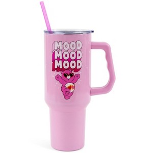 Silver Buffalo Care Bears Love-A-Lot Bear Stainless Steel Tumbler With Handle | Holds 40 Ounces - 1 of 4