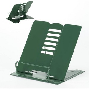 Metal Book Stand Adjustable Book Holder for Reading, Sturdy & Durable for Cookbooks, Textbooks, Magazines on Counter - 1 of 4