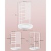 SONGMICS Jewelry Stand, Rotating Jewelry Display, 4 Independent Sections, Metal Frame, with Bottom Tray, Jewelry Organizer - 4 of 4