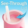 PopYum Silicone Training Cup with Straw Lid 2-Pack for Baby, Infant and Toddler, Tumbler, Sippy, handles, 5 ounce (blue, pink) - 2 of 4
