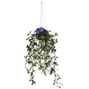 44" Artificial Hanging Morning Glory Plant - National Tree Company - 1 of 4