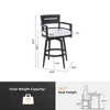 Christopher Knight Home Alston Outdoor Swivel Aluminum 29.5" Barstool with Removable Sunbrella Cushion(Set of 2) - 3 of 4