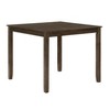 NicBex 59" Dining Table Set for 4 Charcoal Brown Finish Wooden Dining Table with 4 X-Back Side Chairs for Kitchen - 3 of 4