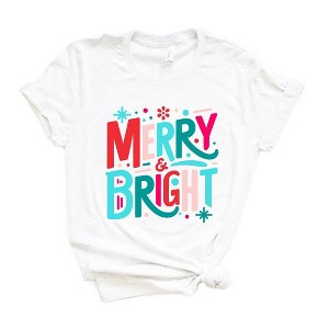Simply Sage Market Women's Merry and Bright Abstract Short Sleeve Graphic Tee - 1 of 4
