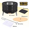 Coucheta 26 Inch Round Outdoor Smokeless Wood Burning Fire Pit - with Removable Ashtray and Portable Tote Bag - 2 of 4