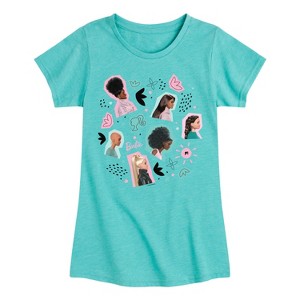 Girls' - Barbie - Easter Fitted Short Sleeve Graphic T-Shirt - 1 of 3