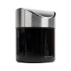 Mind Reader Mini Countertop Trash Can 0.4gal with Swivel Lid Set of 2 Black: Desk Trash & Organizer for Office Supplies - 4 of 4