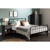 Full Tassio Metal Complete Platform Bed Pure Black - South Shore: Sturdy Frame, No Box Spring Needed - 3 of 4