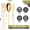 Trendables Gold Plastic Forks 120-Pack | Heavy-Duty Disposable Forks | Elegant Gold Cutlery for Parties, Weddings & Events - 4 of 4