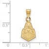 Black Bow Jewelry 14k Yellow Gold Plated Sterling Silver Purdue Boilermakers NCAA Small Pendant - 2 of 3