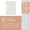 TOWN & COUNTRY EVERYDAY Rae Abstract Organic Soft Felt Everwash®, Machine Washable Area Rug with Non-Slip Backing, Abstract Rug, Ivory, 6'6"x9'2" - 3 of 4