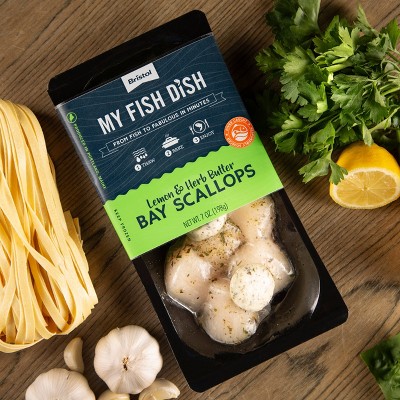 Bristol Seafood My Fish Dish Lemon & Herb Butter Bay Scallops - 7oz